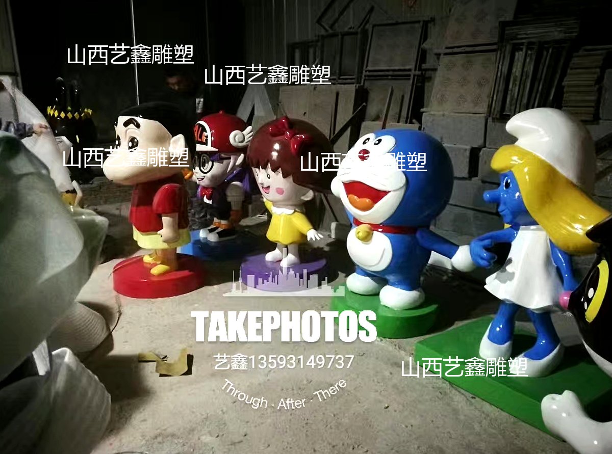 卡通动画人物雕塑 动漫IP